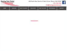 Tablet Screenshot of hearingcarecenter.com